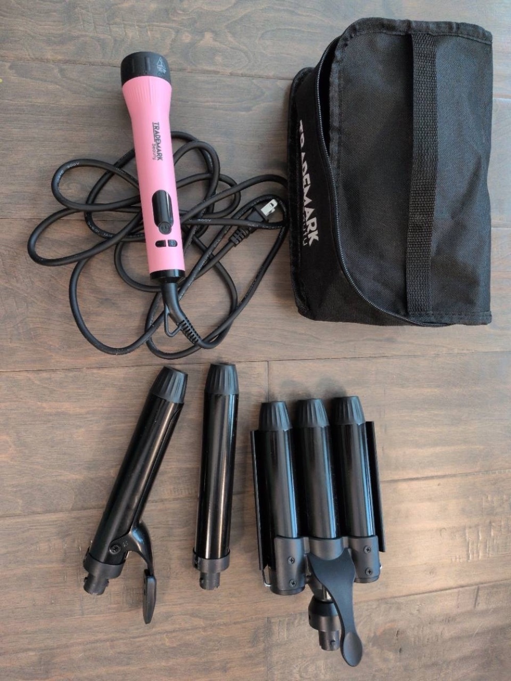 Trademark Beauty curling iron, wand and waver set